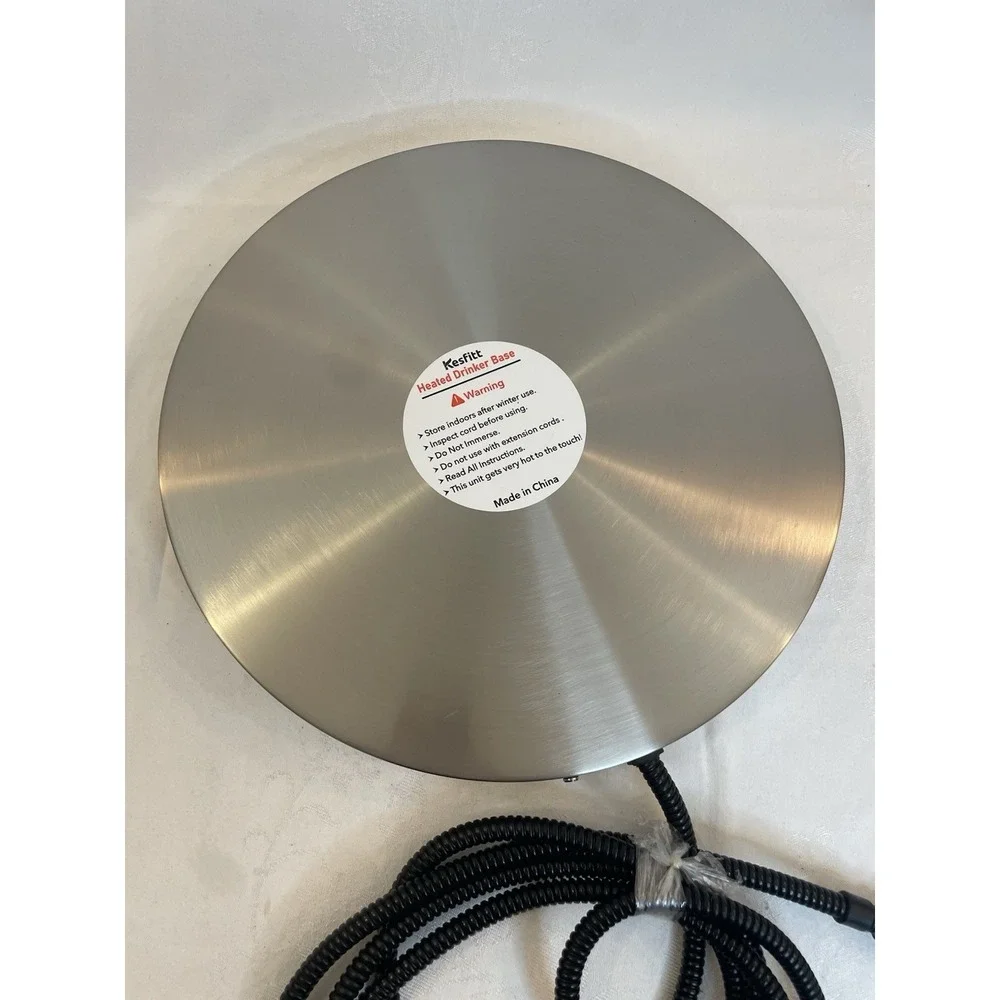 Chicken Water Heater Drinker Base Winter Poultry Water Heater Warmer Kesfitt